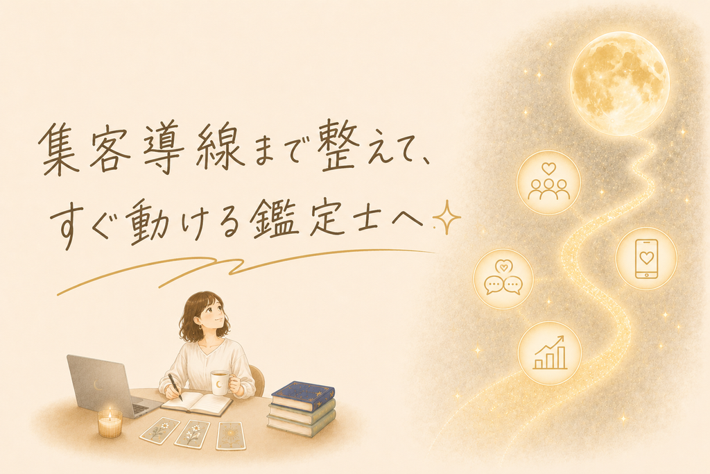 集客して動ける鑑定士へ